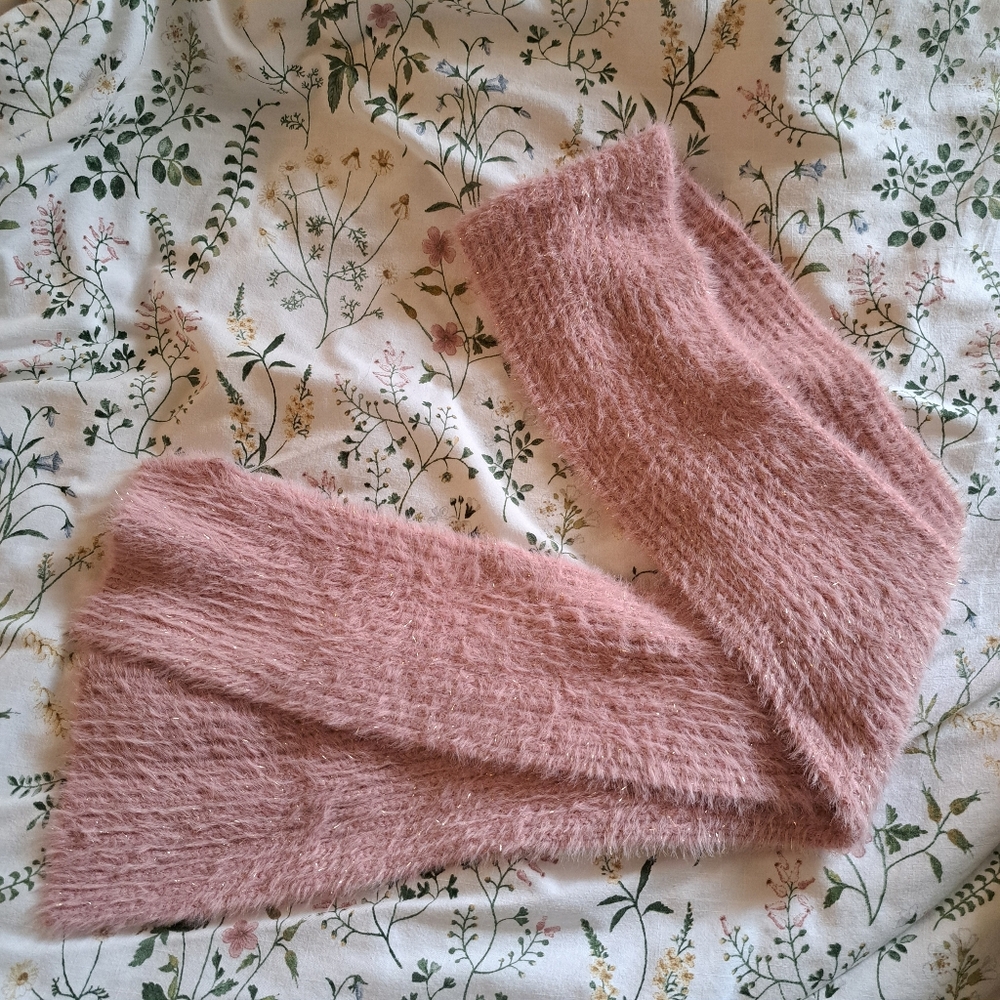 Pink Gold Sparkly Scarf Old Navy